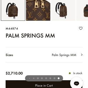 LV palm PM